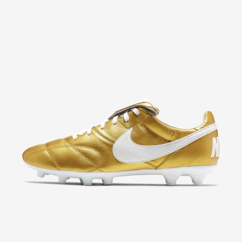 Nike Premier II FG - Fodboldstøvler - Metal Guld/Metal Guld/Hvide | DK-46696